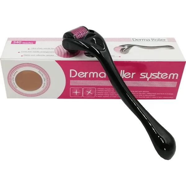 Rolo dermatológico, Mezoroller 540 agulhas, micro agulha para cuidados com a pele, tratamento facial, meso 0,5 0,75 1,0 1,5 2,0 2,5 3,0