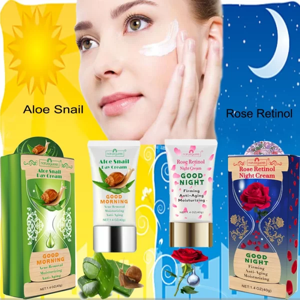 Creme Dia e Noite Retinol, Soro Facial, Clareamento, Hidratante, Anti-Rugas, Envelhecimento, Nutritivo, Cuidados com a Pele, Cosméticos Coreanos - Image 4