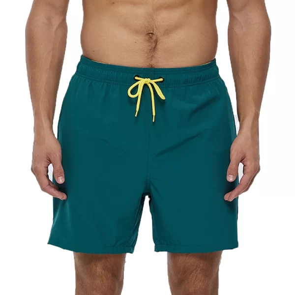 Shorts de praia masculino, Escatch Brand Men's Stretch Swim Trunks Quick Dry Beach Shorts With Zipper Pockets and Mesh Lining - Image 17