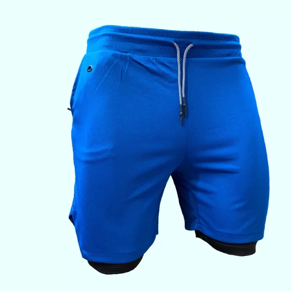 Shorts/Calções de Ginástica Masculina, Corrida, Corredores, Jogging, Esportes, Treino, Calça Curta, Fitness, Mais Recentes, Verão, 2 em 1 - Image 3