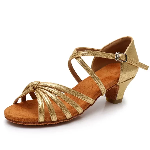 Sapatos de Dança de Salão feminino, Salto Baixo, de Dança Latina, de Dança Profissional, 17-26cm - Image 17