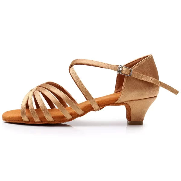 Sapatos de Dança de Salão feminino, Salto Baixo, de Dança Latina, de Dança Profissional, 17-26cm - Image 10