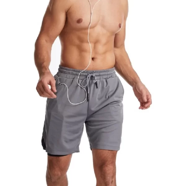 Shorts/Calções de Ginástica Masculina, Corrida, Corredores, Jogging, Esportes, Treino, Calça Curta, Fitness, Mais Recentes, Verão, 2 em 1 - Image 8