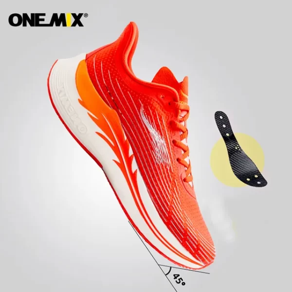 Tênis unissex, Onemix Novos, Maratona Running Shoes, Respirável Tênis Leves Lace Up Athletic Shoes Luz Confortável Suave - Image 12