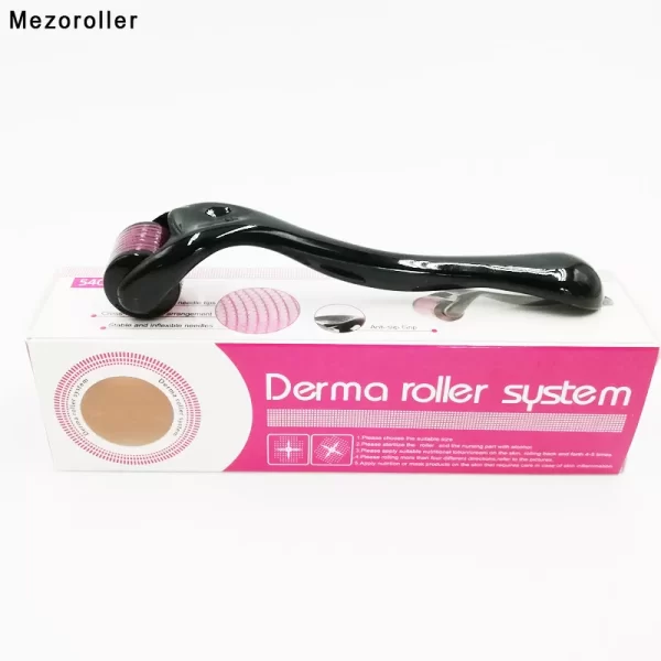 Rolo dermatológico, Mezoroller 540 agulhas, micro agulha para cuidados com a pele, tratamento facial, meso 0,5 0,75 1,0 1,5 2,0 2,5 3,0 - Image 6