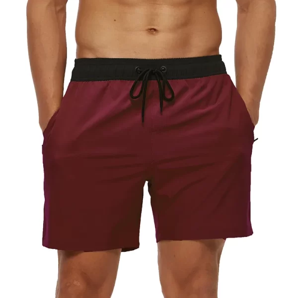 Shorts de praia masculino, Escatch Brand Men's Stretch Swim Trunks Quick Dry Beach Shorts With Zipper Pockets and Mesh Lining - Image 16