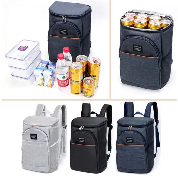 Mochila isolada grande impermeável, Denuoniss, Saco Refrigerador Espessado, Piquenique Frigorífico Bag, Térmica, 20L. - Image 3