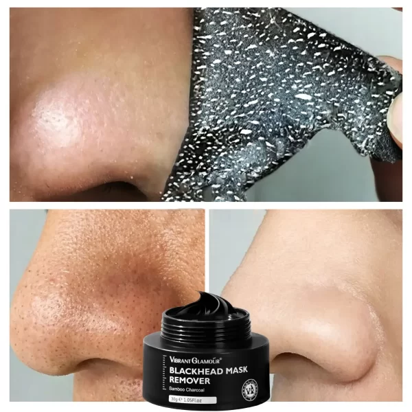 Máscara de limpeza, Vibrante glamour novo carvão de bambu removedor de cravo de nariz peeling, de limpeza profunda, poro hidratante cuidados com a pele - Image 2