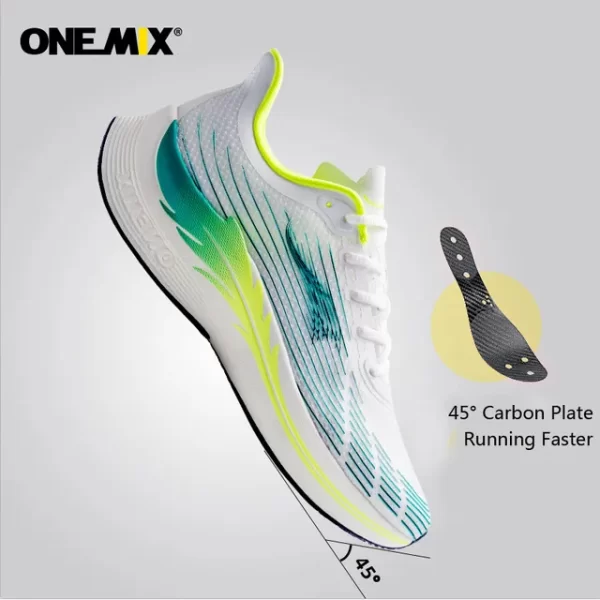 Tênis unissex, Onemix Novos, Maratona Running Shoes, Respirável Tênis Leves Lace Up Athletic Shoes Luz Confortável Suave - Image 9