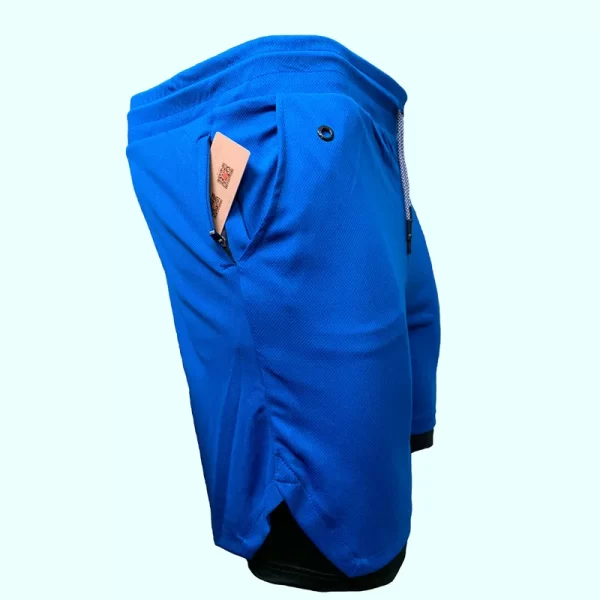 Shorts/Calções de Ginástica Masculina, Corrida, Corredores, Jogging, Esportes, Treino, Calça Curta, Fitness, Mais Recentes, Verão, 2 em 1 - Image 2