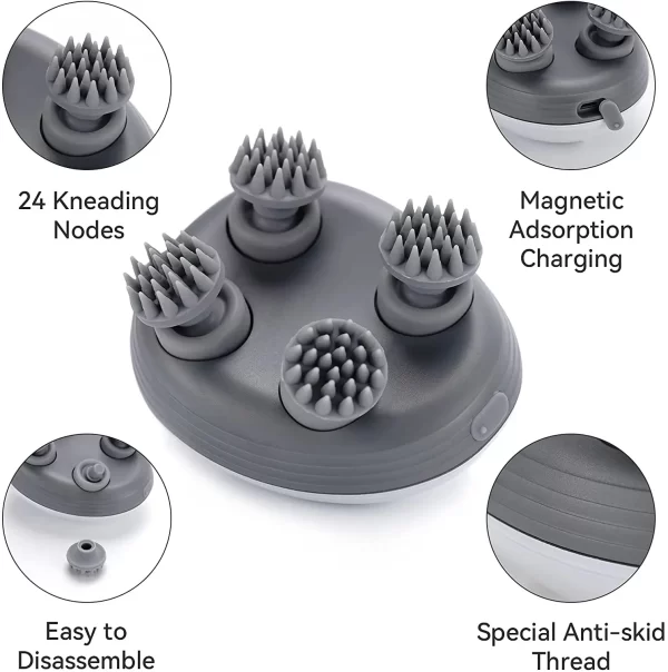 Massageador Corporal Gato Elétrico, Cuidados de Saúde, Relaxe para o Ombro, Pescoço, Massagem Profunda de Tecido, Cabeça Amassar, Dispositivo Vibratório. - Image 2