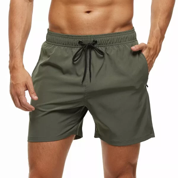 Shorts de praia masculino, Escatch Brand Men's Stretch Swim Trunks Quick Dry Beach Shorts With Zipper Pockets and Mesh Lining - Image 21