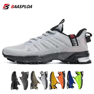 Tênis de corrida masculino, Baasploa, Leves, Malha, Esportes ao Ar Livre, Tênis, Profissional, Designer