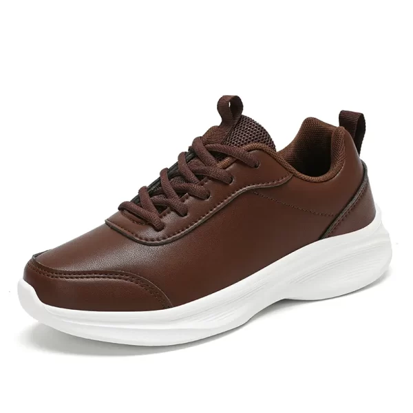 Tênis de couro PU unissex, sapatos antiderrapantes, calçados casuais, tênis, outono, novo. - Image 9
