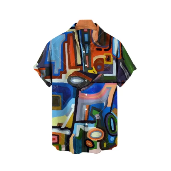 Camisas masculina de manga curta estilo havaiano, blusa solta e respirável, tendência de praia fresca, impressa em 3D, elegante, casual. - Image 11