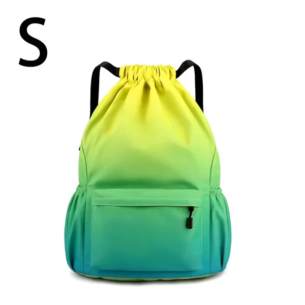 Mochila de Nylon impermeável com Bundle Bolso, Mochila Desportiva Portátil, Acampamento Ao Ar Livre, Lazer, Natação, Saco de Fitness - Image 9
