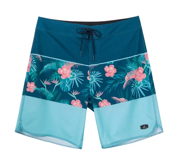 Shorts masculino, Surfcuz calções de prancha, secagem rápida, roupa de banho impresso praia esportes troncos verão surf 4 way estiramento boardshorts - Image 12