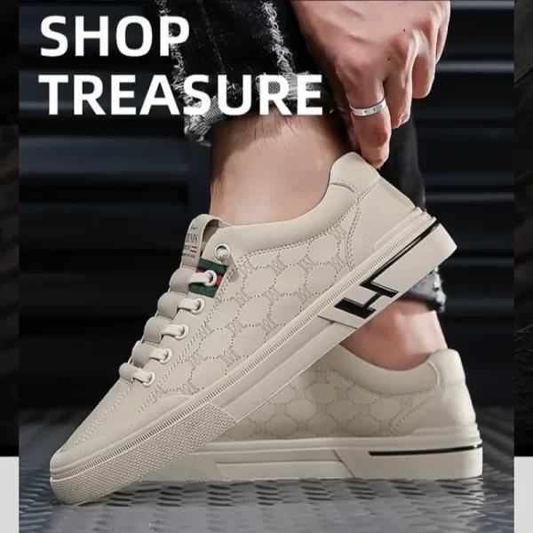 Tênis unissex, casual de esportes ao ar livre, sapato branco estilo coreano elegante, design Lowcut - Image 5