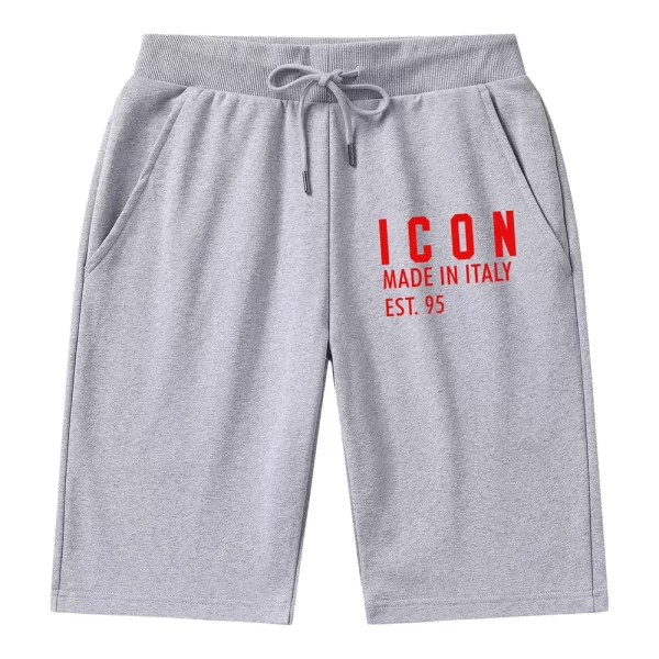 Shorts/calções masculino, ICON-De basquetebol, impressão de letras, calças streetwear casual, corredores de algodão respirável, verão. - Image 5