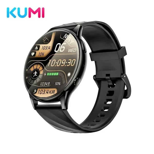 Relógio de pulso inteligente, KUMI GW5 1,39 polegadas NFC Bluetooth 5.2 100+ Esporte Monitor de oxigênio de pressão arterial IP68 à prova d'água - Image 11
