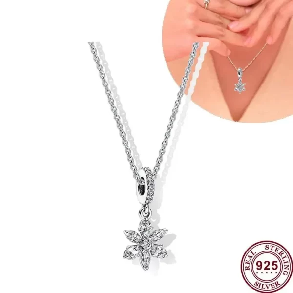 Colar da sorte de prata feminino, 925, Estrela Guardiã, Original, Requintado, Coelho Logotipo, Noivado, Jóias DIY, Luxo. - Image 6