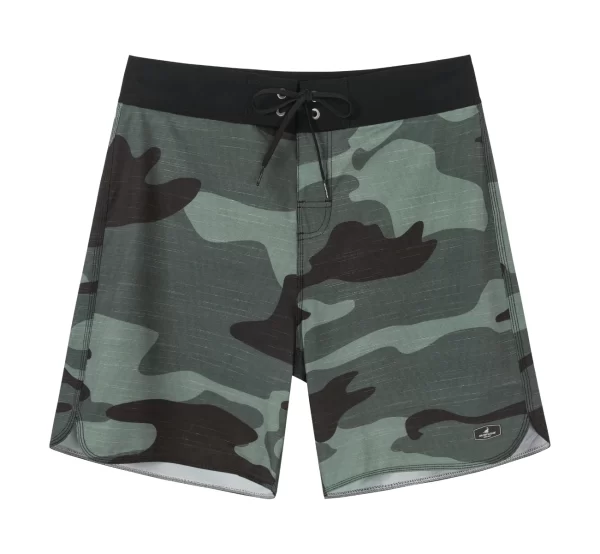 Shorts masculino, Surfcuz calções de prancha, secagem rápida, roupa de banho impresso praia esportes troncos verão surf 4 way estiramento boardshorts - Image 11