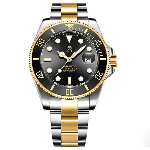 Relógio de pulso masculino mecânico automático, Sapphire Glass Watch, Luxury Ceramic Bezel, RolexSubmariner, SSSS SS, Novo. - Image 9
