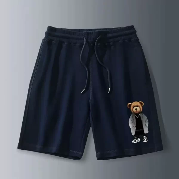 Shorts de urso de algodão unissex, confortável, respirável para praia, calças esportivas de rua, moda exterior, verão. - Image 11