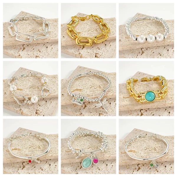 Pulseira geométrica feminina, UNO DE-requintado, jóias espanhol, presente da moda, alta qualidade, venda quente, 50.