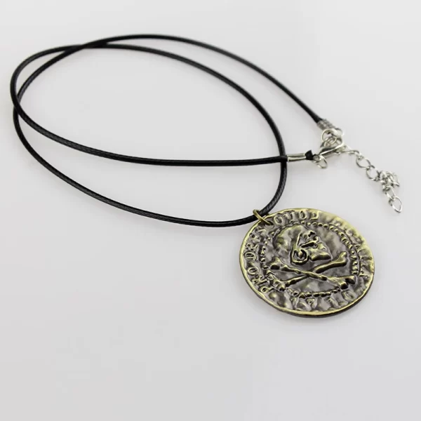 Colar de couro, NARUTO Pingente De Colar Vintage, Jogo De Filme Uncharted 4, Nathan Drake Cosplay, Código De Couro Anel, Jóias Antigas Prop - Image 4