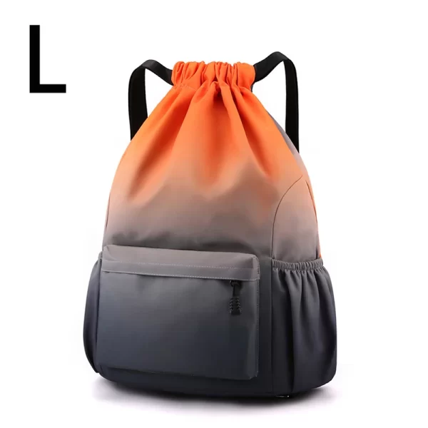 Mochila de Nylon impermeável com Bundle Bolso, Mochila Desportiva Portátil, Acampamento Ao Ar Livre, Lazer, Natação, Saco de Fitness - Image 15