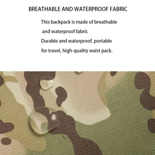 Bolsa de cintura, Pacote de cintura tática ao ar livre, mochilas militares, sacos multifuncionais, esportes, escalada, camping, pacote tático do exército, caminhadas - Image 4
