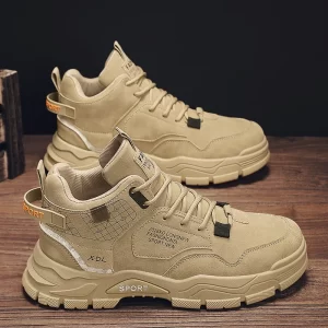Tênis de couro masculino, CYYTL, Casual, De Caminhada, Designer De Moda De Plataforma,  Esportivos De Luxo, Botas De Tornozelo De Tênis De Trabalho Ao Ar Livre, Mocassins
