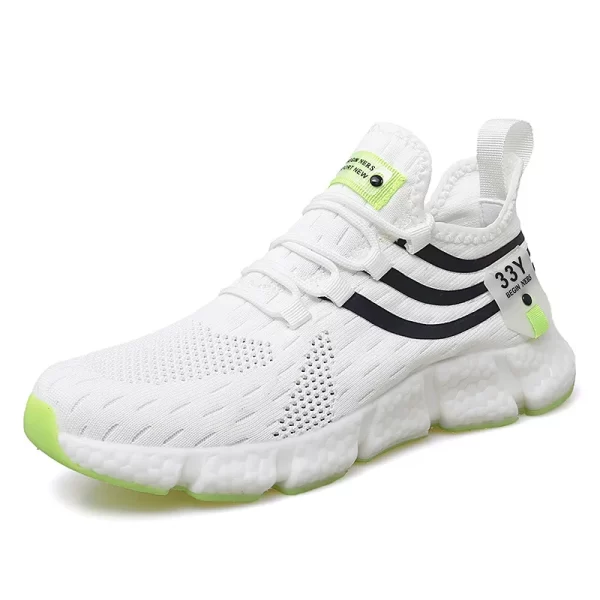 Tênis masculino de corrida respirável, tênis ao ar livre, sapatos masculinos de caminhada, de tamanho grande, verão.