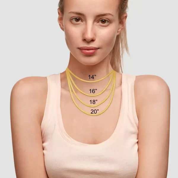 Colar/gargantilha feminino, Vonmoos 14K Banhado A Ouro Jóias New Neck Chain, Estética Snake, Acessórios Brilhantes. - Image 6