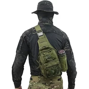 Mochila/bag militar YUNFANG Tactical, Esportes Ao Ar Livre Pequeno Sling, Peito Saco Adequado para Viajar, Caminhadas, Camping, Ciclismo, Pesca