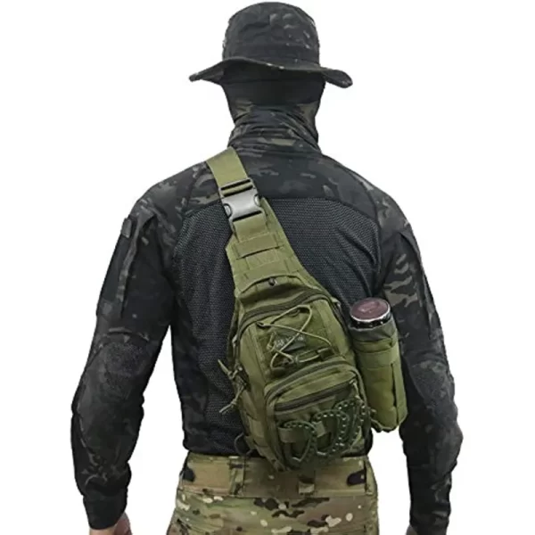 Mochila/bag militar YUNFANG Tactical, Esportes Ao Ar Livre Pequeno Sling, Peito Saco Adequado para Viajar, Caminhadas, Camping, Ciclismo, Pesca