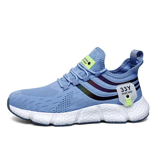 Tênis masculino de corrida respirável, tênis ao ar livre, sapatos masculinos de caminhada, de tamanho grande, verão. - Image 16