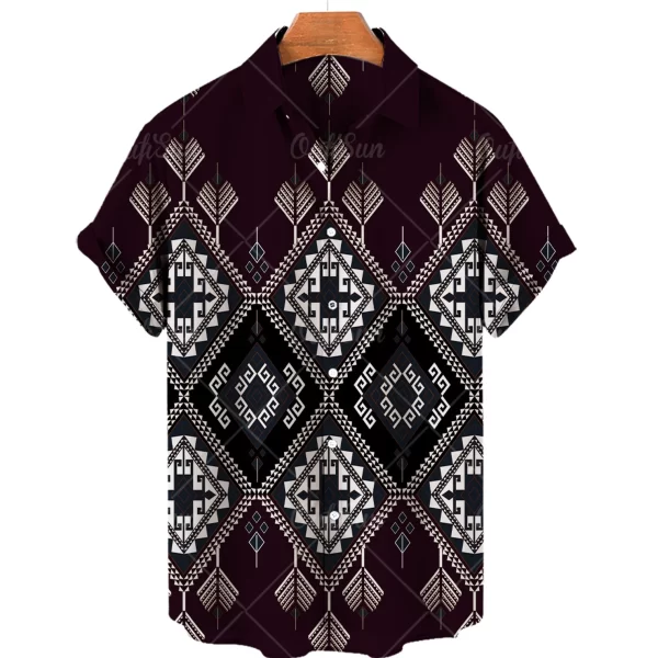 Camisas masculina,  de alta qualidade luxo hawaii dazn férias praia floral, superior melhor estilo étnico roupas. - Image 8