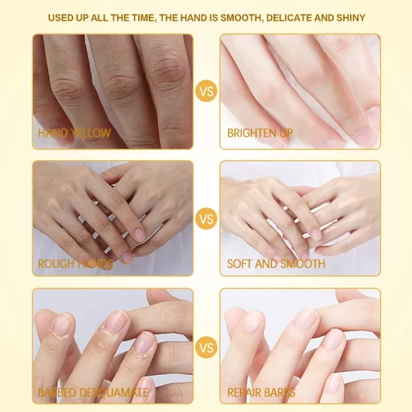 Creme para mãos, Colágeno Anti-Rugas Creme, Anti-Envelhecimento, Reparação, Nutritivo, Esfoliante, Calos, Gel de Remoção, Clareamento, Hidratante, Cuidados com a pele - Image 2