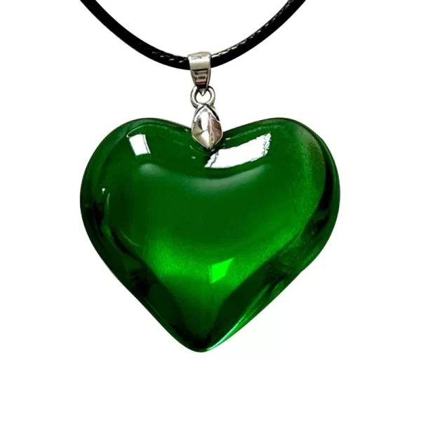 Colar de vidro, moda Jóias Coração, Charm Coração Pingente Colares Clavícula Cadeia para Namorada Casal Aniversário Presente - Image 22