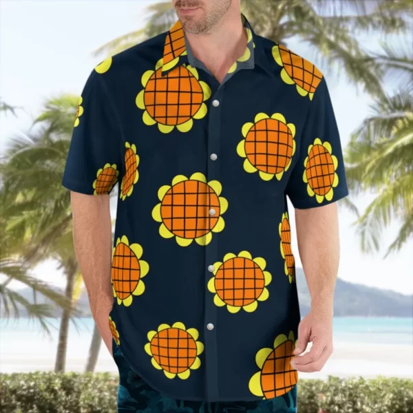 Camisas masculina casual floral havaiana cartoon,  de manga curta 3D de grandes dimensões para praia, moda, verão - Image 16