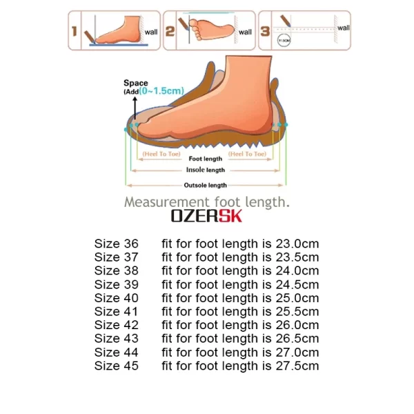 Chinelo de malha respirável unissex, OZERSK, Slides de Moda Verão, Sapatos de Praia Casuais Confortáveis, Alta Qualidade - Image 6