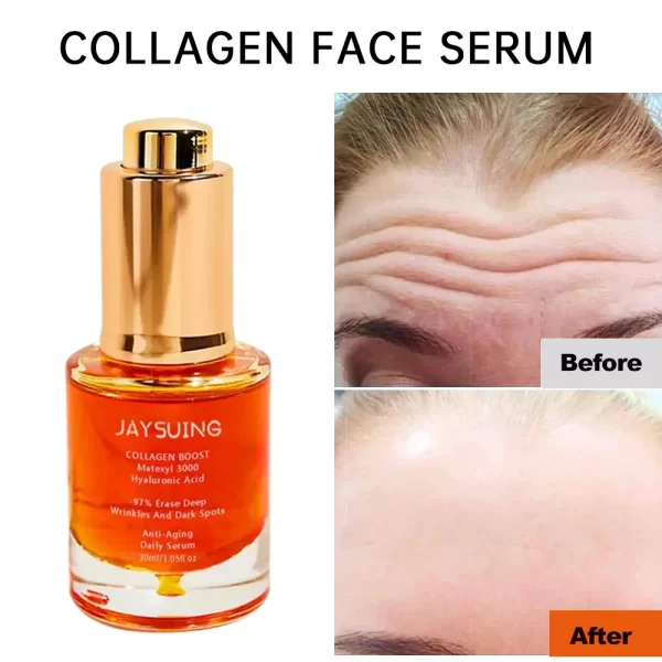 Removedor de Rugas Colágeno Soro Facial, Anti Envelhecimento, Levantamento, Refirmante, Essência, Linhas Finas Desvanecimento, Clareamento, Hidratante, Beleza, Cuidados com a pele - Image 6