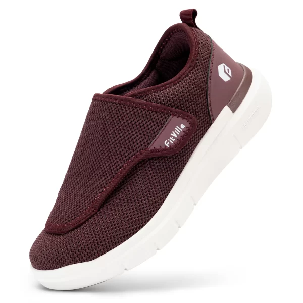 Sapato diabéticos extra largo, masculino, Fitboutique-Sapatos, para ortopedia, pés largos, inchados, sapatos de caminhada ajustáveis, alívio das dores dos pés idosos - Image 9