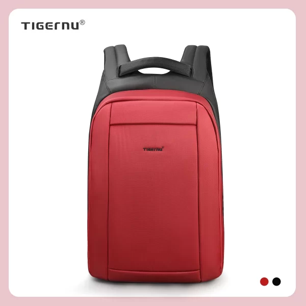 Mochila feminina impermeável, Tigernu, anti-roubo USB, bolsa para laptop, moda viagem e bolsa escolar, 15.6"