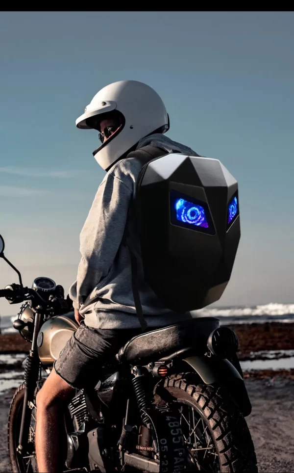 Mochila de viagem, Locomotiva led backpack display scree, de negócios portátil mochila homens ao ar livre da motocicleta ciclismo. - Image 6