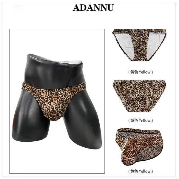 Cuecas de algodão de cintura baixa, LGBTQIA+, CMENIN-Roupa Interior Sexy, Deslizamento Respirável, Jockstrap, Leopardo Sissy, Gays - Image 5