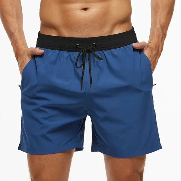 Shorts de praia masculino, Escatch Brand Men's Stretch Swim Trunks Quick Dry Beach Shorts With Zipper Pockets and Mesh Lining - Image 8