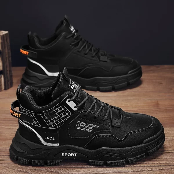 Tênis de couro masculino, CYYTL, Casual, De Caminhada, Designer De Moda De Plataforma,  Esportivos De Luxo, Botas De Tornozelo De Tênis De Trabalho Ao Ar Livre, Mocassins - Image 7